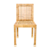 TOV Furniture Amara Rattan Dining Chair Natural 18.5"W x 20.5"D x 34.2"H