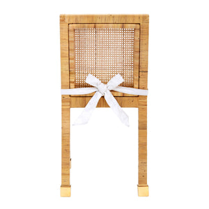 TOV Furniture Amara Rattan Dining Chair Natural 18.5"W x 20.5"D x 34.2"H