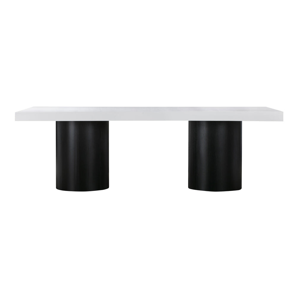 Nova White Lacquer Dining Table