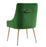 Beatrix Green Velvet Side Chair