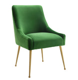 Beatrix Green Velvet Side Chair