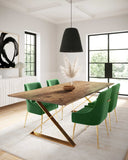 Beatrix Green Velvet Side Chair