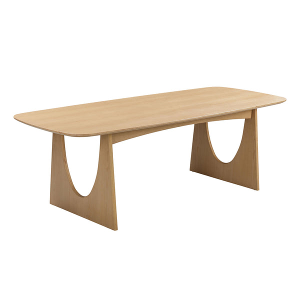 TOV Furniture Cybill Dining Table Natural Ash 93.9"W x 37.8"D x 30.3"H