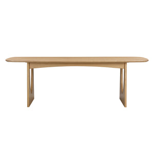 TOV Furniture Cybill Dining Table Natural Ash 93.9"W x 37.8"D x 30.3"H