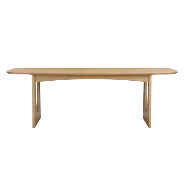 TOV Furniture Cybill Dining Table Natural Ash 93.9"W x 37.8"D x 30.3"H