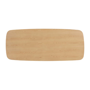 TOV Furniture Cybill Dining Table Natural Ash 93.9"W x 37.8"D x 30.3"H