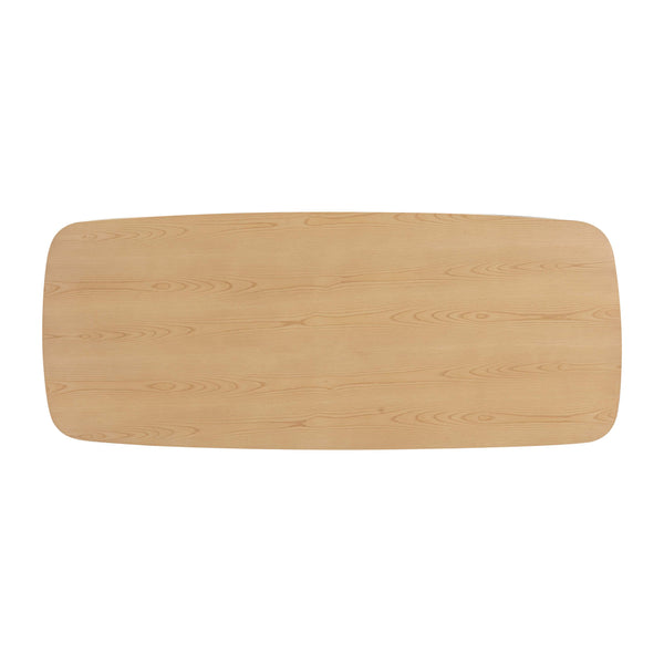 TOV Furniture Cybill Dining Table Natural Ash 93.9"W x 37.8"D x 30.3"H