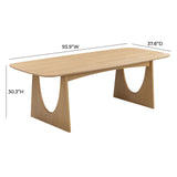 TOV Furniture Cybill Dining Table Natural Ash 93.9"W x 37.8"D x 30.3"H