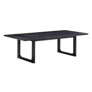 TOV Furniture Shiloh Ash Rectangular Dining Table Black 102"W x 48"D x 30.3"H