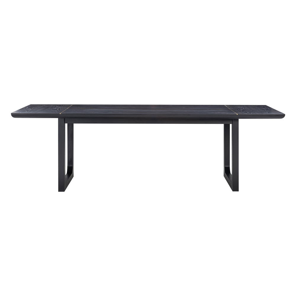 TOV Furniture Shiloh Ash Rectangular Dining Table Black 102"W x 48"D x 30.3"H