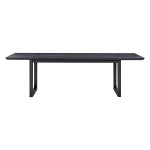 TOV Furniture Shiloh Ash Rectangular Dining Table Black 102"W x 48"D x 30.3"H