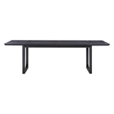 TOV Furniture Shiloh Ash Rectangular Dining Table Black 102"W x 48"D x 30.3"H