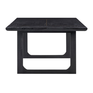 TOV Furniture Shiloh Ash Rectangular Dining Table Black 102"W x 48"D x 30.3"H