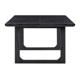 TOV Furniture Shiloh Ash Rectangular Dining Table Black 102"W x 48"D x 30.3"H