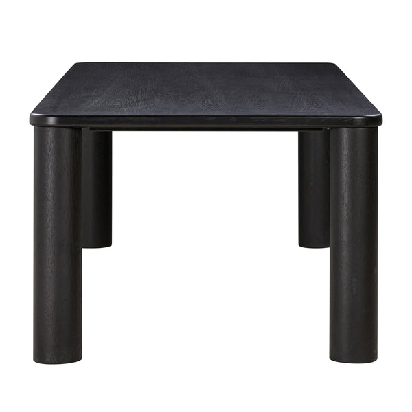 TOV Furniture Akola Oak Rectangular Dining Table Black 