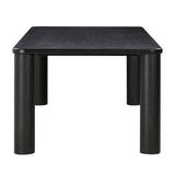 TOV Furniture Akola Oak Rectangular Dining Table Black 