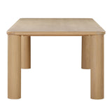 TOV Furniture Akola Oak Rectangular Dining Table Natural 