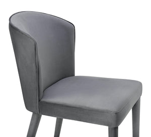 Metropolitan Grey Velvet Chair