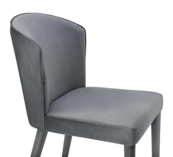 Metropolitan Grey Velvet Chair