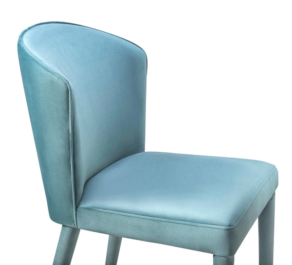 Metropolitan Sea Blue Velvet Chair