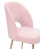 Swell Blush Velvet Chair