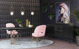 Swell Blush Velvet Chair