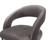 Rocco Grey Velvet Dining Chair