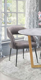 Rocco Grey Velvet Dining Chair