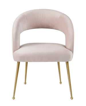 Rocco Blush Velvet Dining Chair