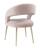 Swell Blush Velvet Chair