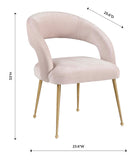 Swell Blush Velvet Chair