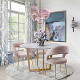 Swell Blush Velvet Chair