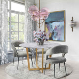 Swell Blush Velvet Chair