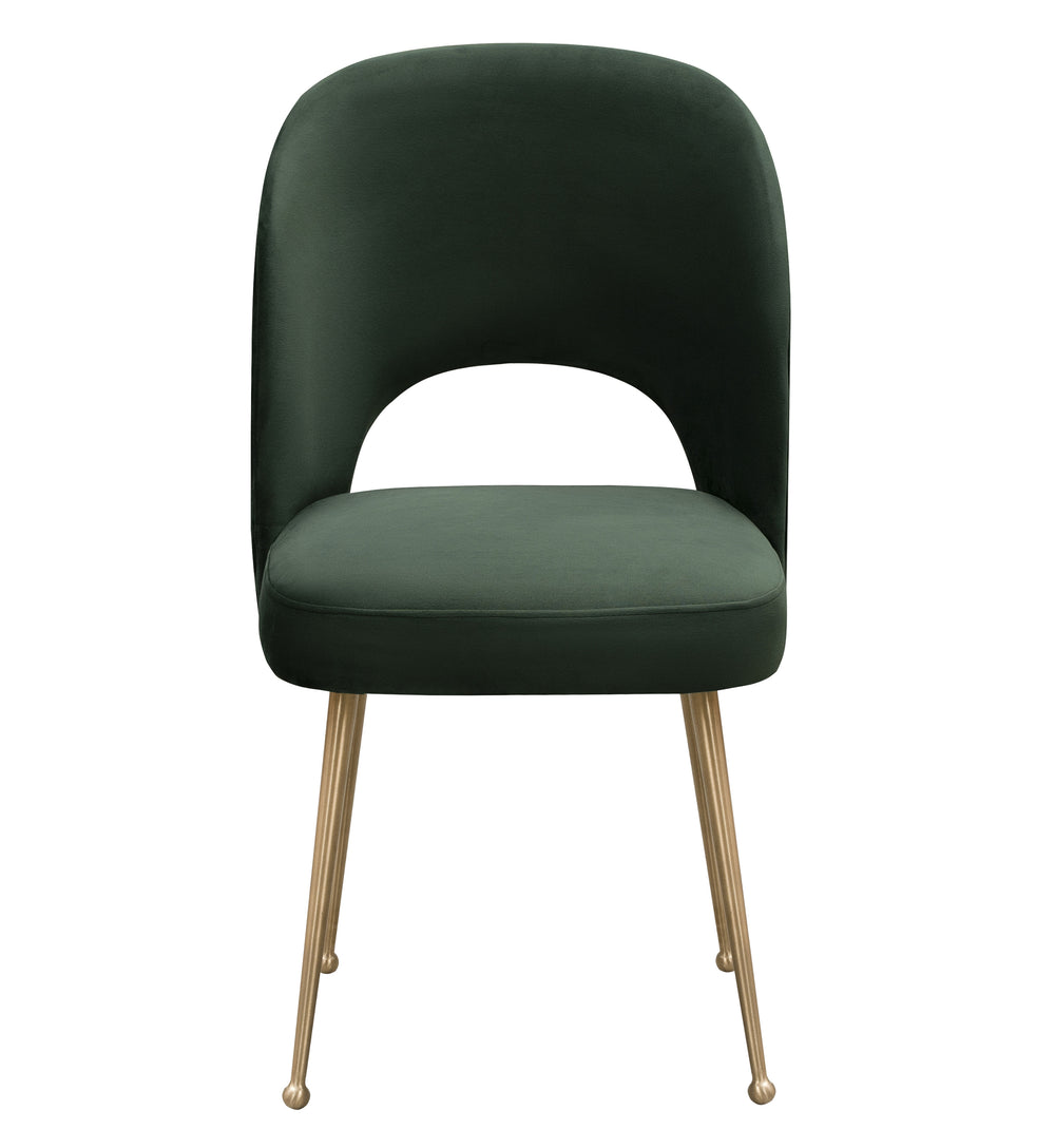 Swell Forest Green Velvet Chair