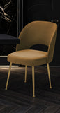 Swell Cognac Velvet Chair