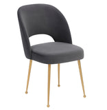 Swell Dark Velvet Chair