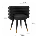 Betty Velvet Dining Chair Black TOV-D68121