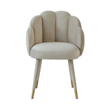 Swell Light Grey Velvet Chair