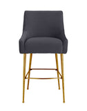 Swell Light Grey Velvet Chair