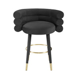 Betty Velvet Counter Stool Black TOV-D68227