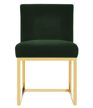 Haute Forest Green Velvet Chair
