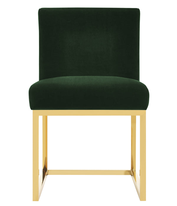 Haute Forest Green Velvet Chair