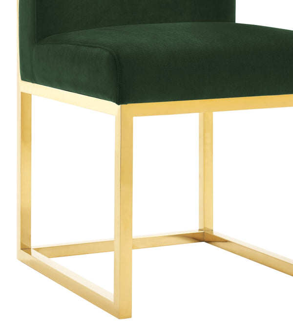 Haute Forest Green Velvet Chair