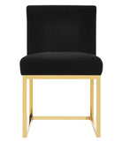 Haute Black Velvet Chair