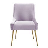 Beatrix Lavender Velvet Side Chair