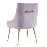 Beatrix Lavender Velvet Side Chair