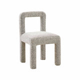 Hazel Grey Boucle Dining chair