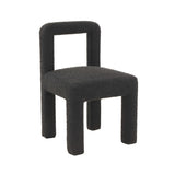 Hazel Black Boucle Dining chair