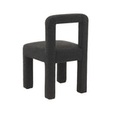 Hazel Black Boucle Dining chair