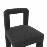 Hazel Black Boucle Dining chair